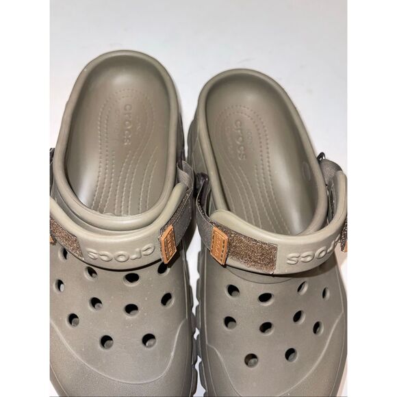 Crocs Comfort Off-road Sport Slip On Clogs With adjustable Strap Tan Mens 9 - Picture 3 of 7